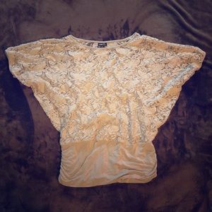 Grey lace blouse
